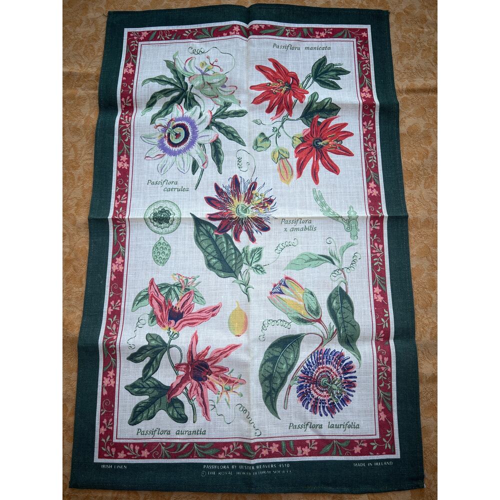 Irish Linen Wild Flower Towel